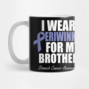Stomach Cancer Awareness I Wear Periwinkle For My Brother Mug